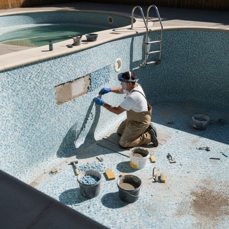 Pool Grout Repair
